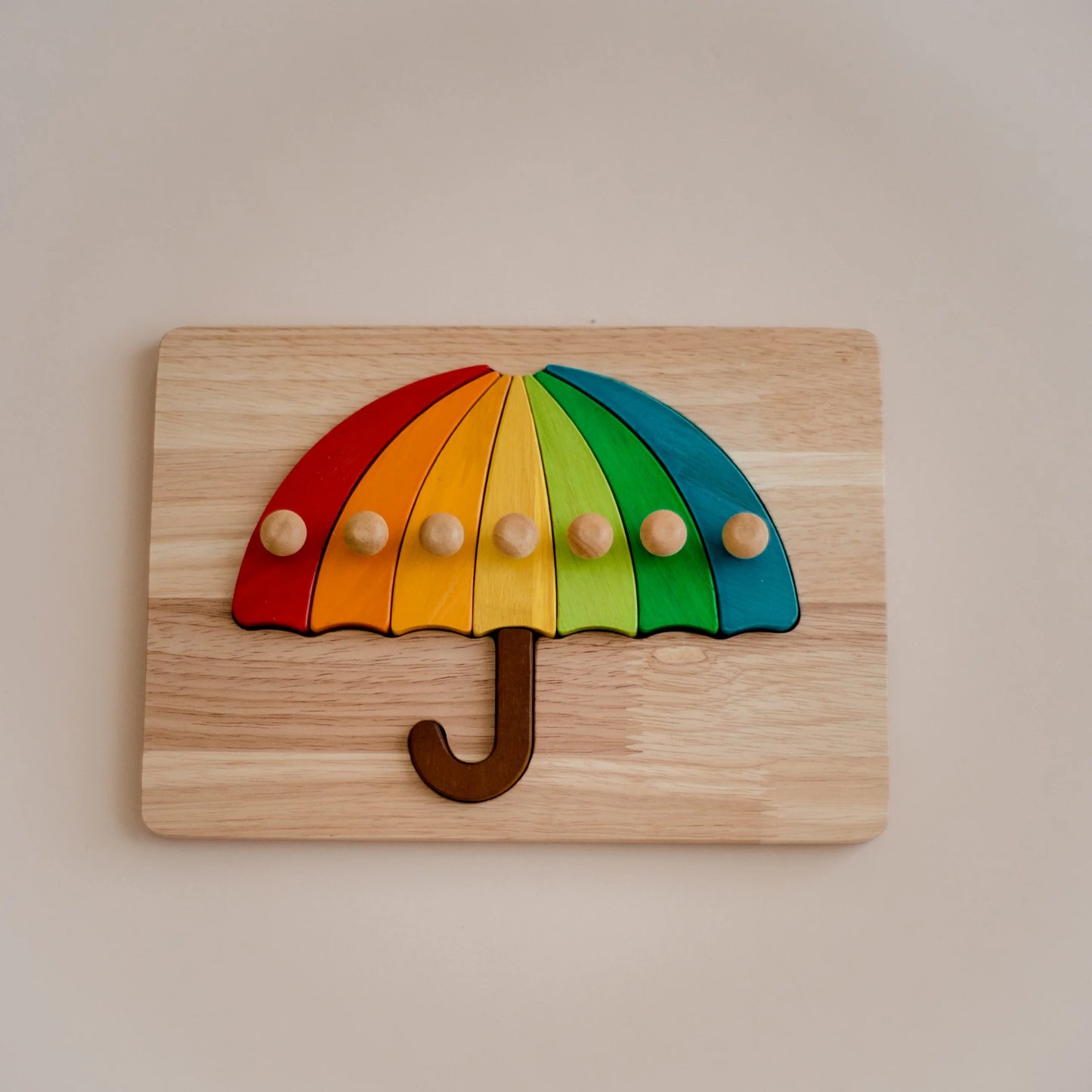 Rainbow Umbrella Puzzle – Mindful Play in Bright Colors
