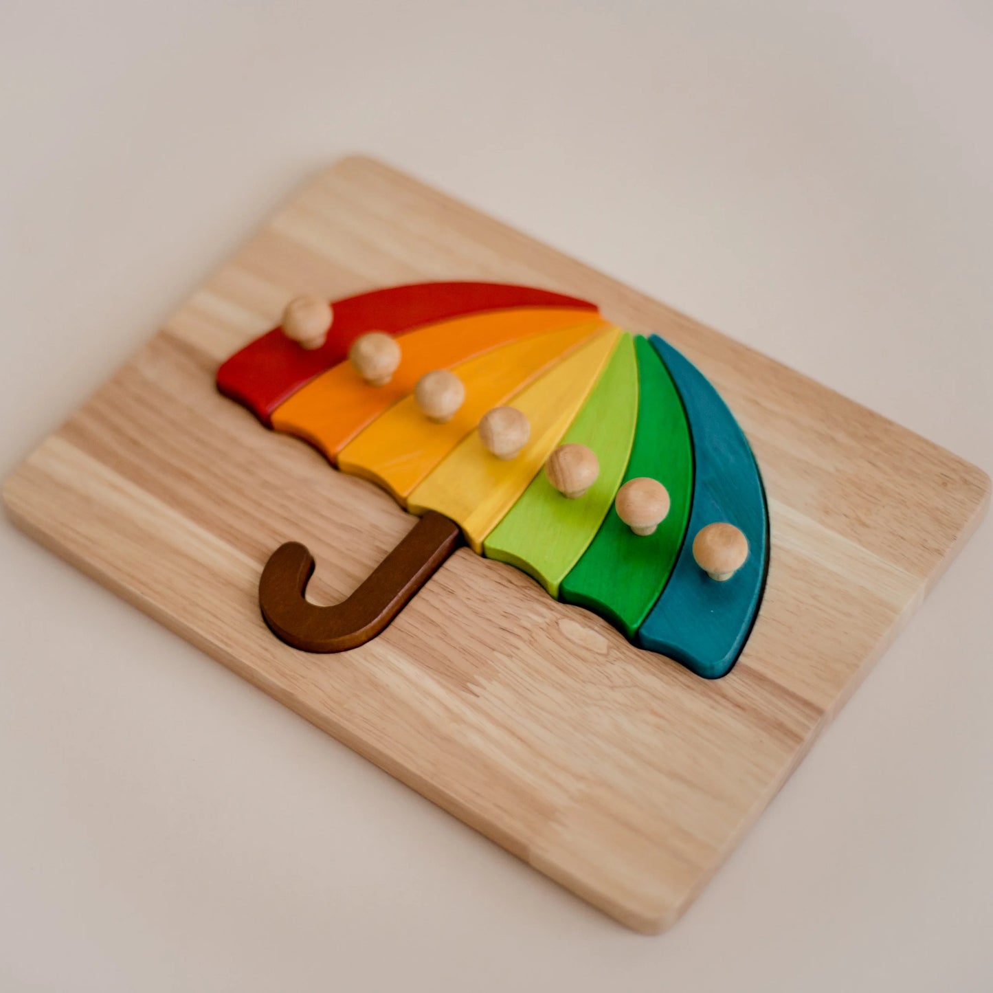 Rainbow Umbrella Puzzle – Mindful Play in Bright Colors